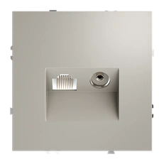 Изображение Розетка телевизионная встраиваемая VOLTUM S70 TV+RJ45 кат. 6 (кашемир)